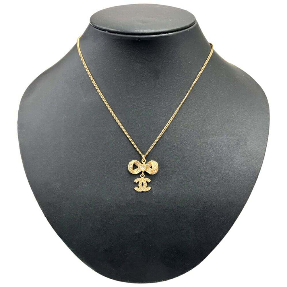 CHANEL Gold Logo Necklace - Picture 2 of 8